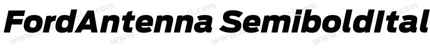 FordAntenna SemiboldItalic字体转换